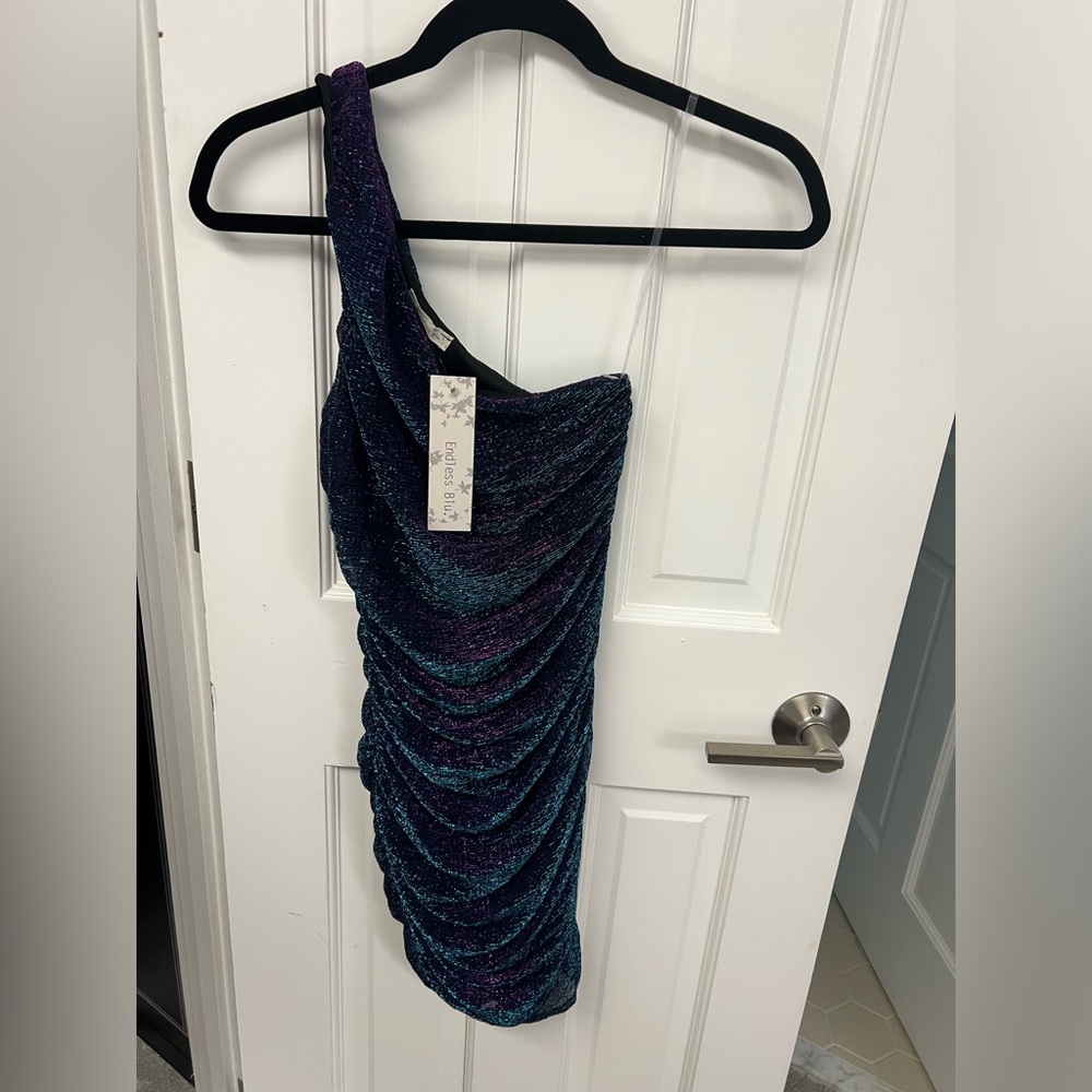 Asymmetrical one shoulder dress